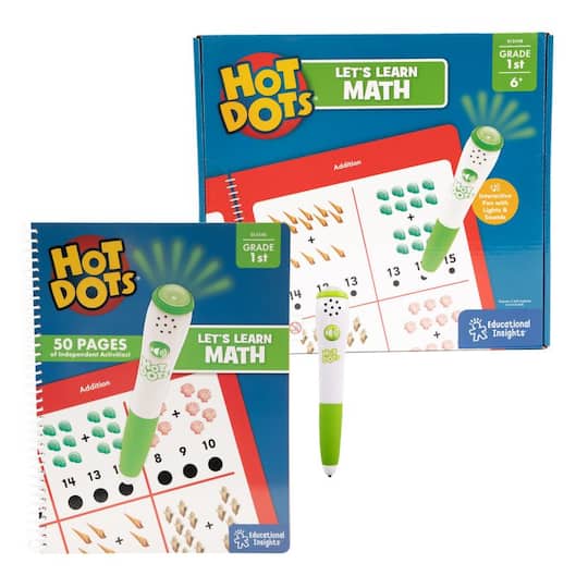 Educational Insights&#xAE; Hot Dots Let&#x27;s Learn Math 1st Grade